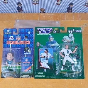 Lot of 2 Mark Burnell Jacksonville Jaguars 1998 & 1997 sports collectible figure